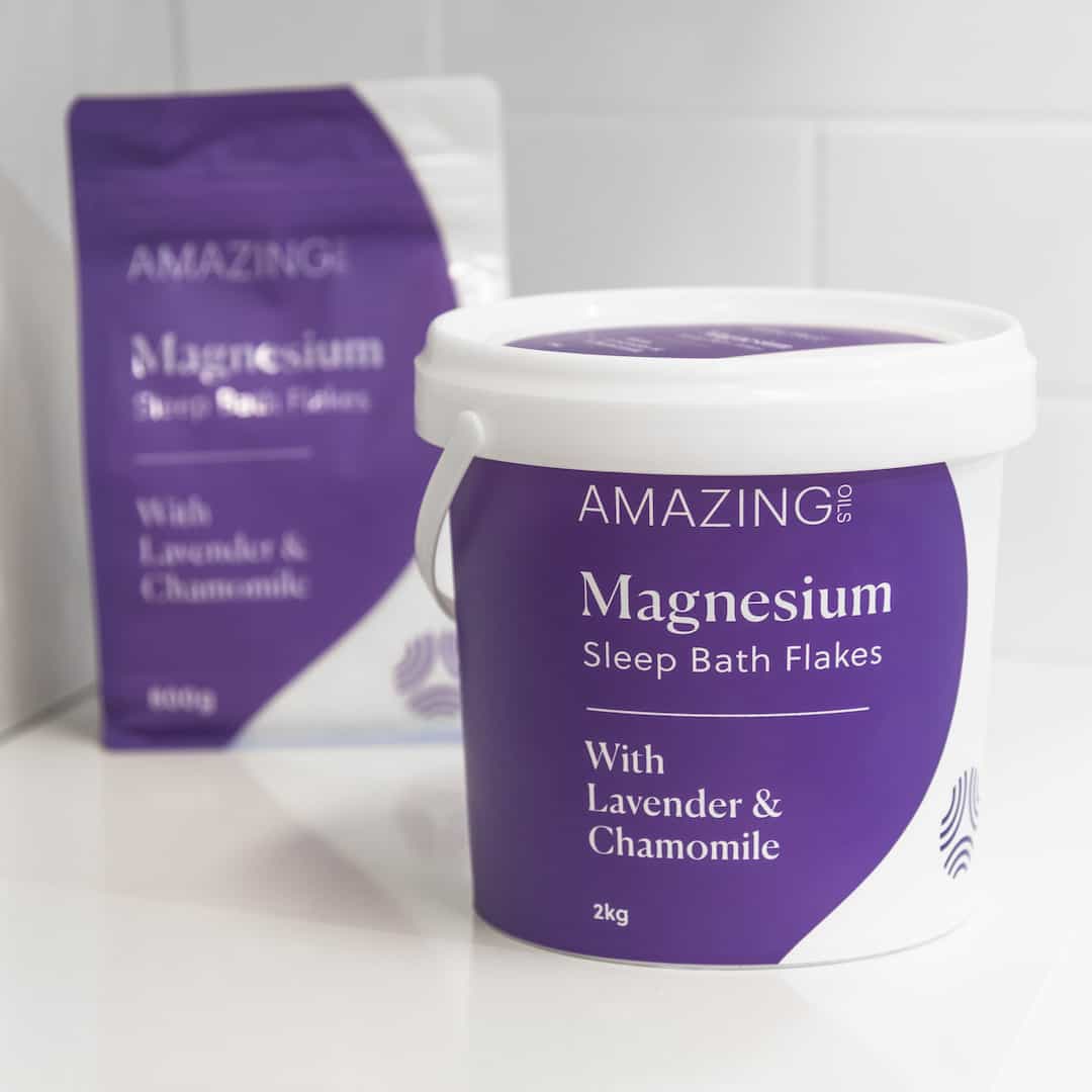 Amazing Oils - Magnesium Sleep Bath Flakes 2kg - The Bare Theory