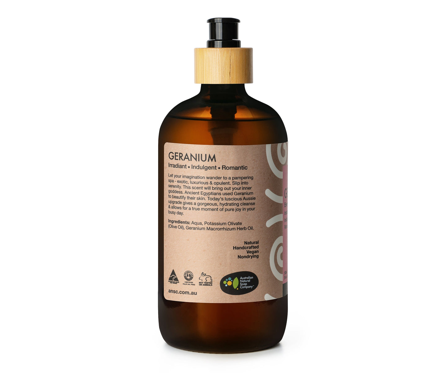 Australian Natural Soap Company - Hand & Body Wash - Geranium - The Bare Theory