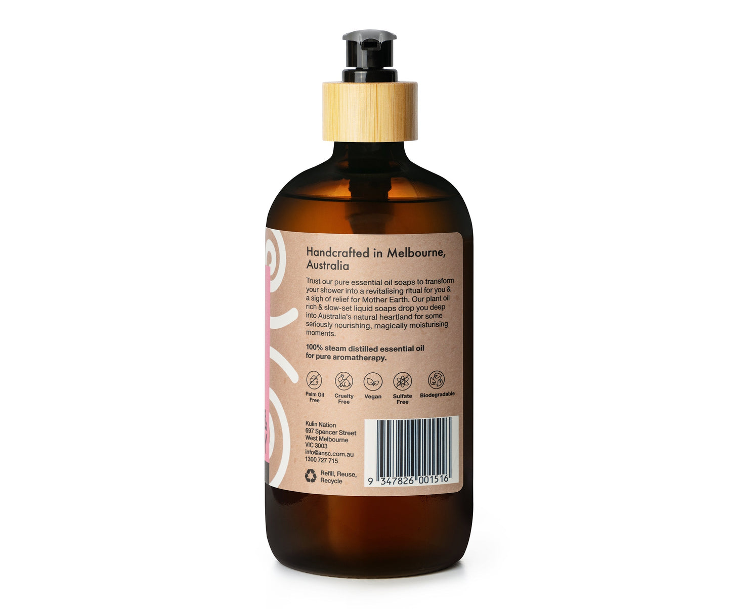 Australian Natural Soap Company - Hand & Body Wash - Geranium - The Bare Theory