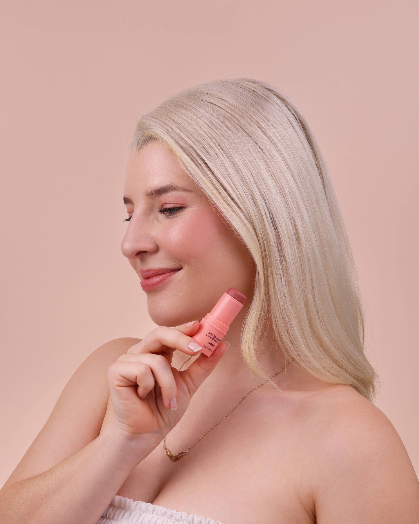 Avocado Zinc - SPF 50 Natural Lip & Cheek Tint - Rose - The Bare Theory
