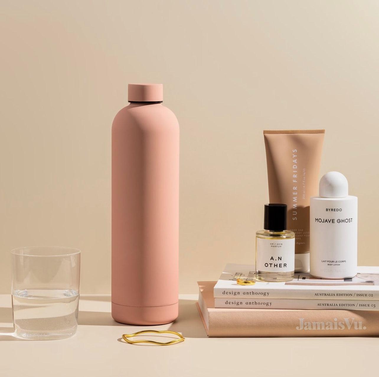 Beysis - Water Bottle 1Litre - Blush - The Bare Theory
