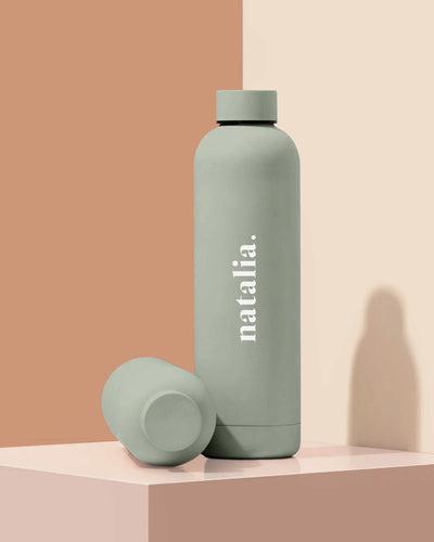 Beysis - Water Bottle 1Litre - Sage - The Bare Theory