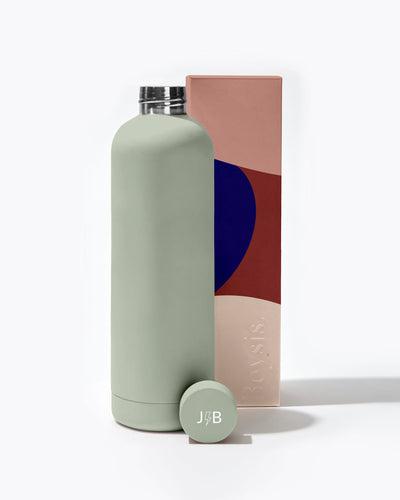 Beysis - Water Bottle 1Litre - Sage - The Bare Theory
