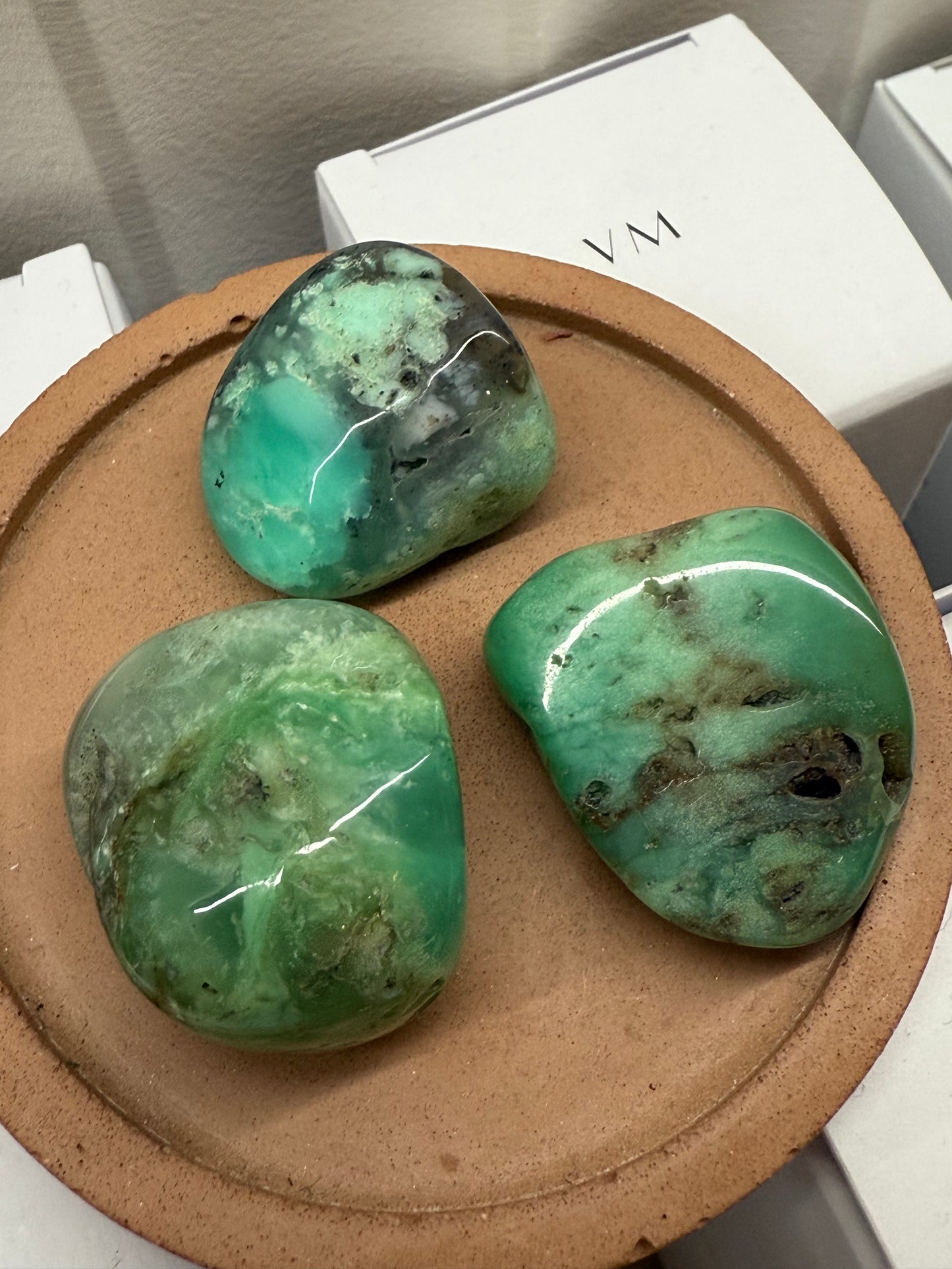 Chrysoprase Tumble Stone - single piece - The Bare Theory