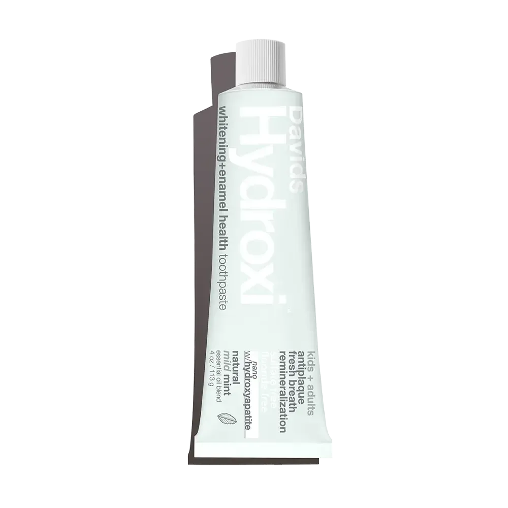 Davids Hydroxi™ - Kids + Adults | Nano Hydroxyapatite Premium Toothpaste | Mild Mint 113g - The Bare Theory