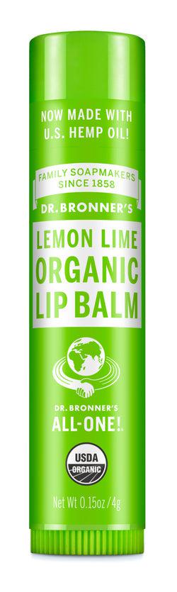 Dr Bronner's - Lip Balm - LEMON LIME - The Bare Theory