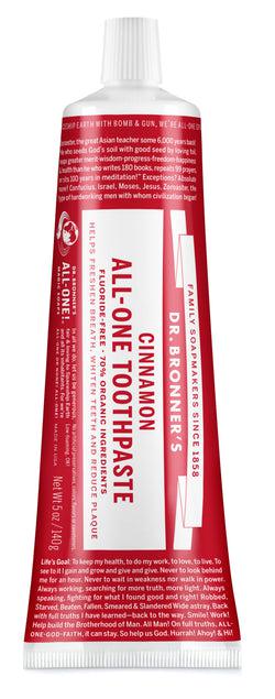 Dr Bronner's - Toothpaste 140g - CINNAMON - The Bare Theory