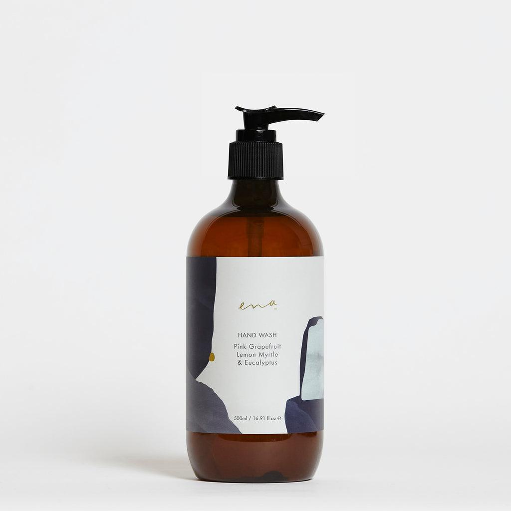 Ena - Hand Wash 500ml - Pink Grapefruit, Lemon Myrtle & Eucalyptus - The Bare Theory