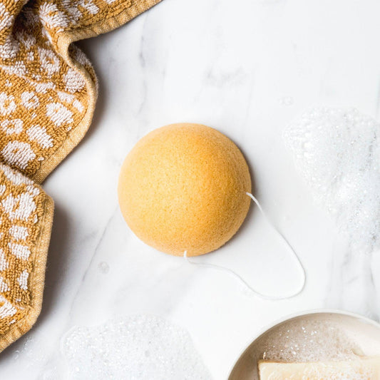 Ever Eco - Konjac Facial Sponge - Tumeric - The Bare Theory