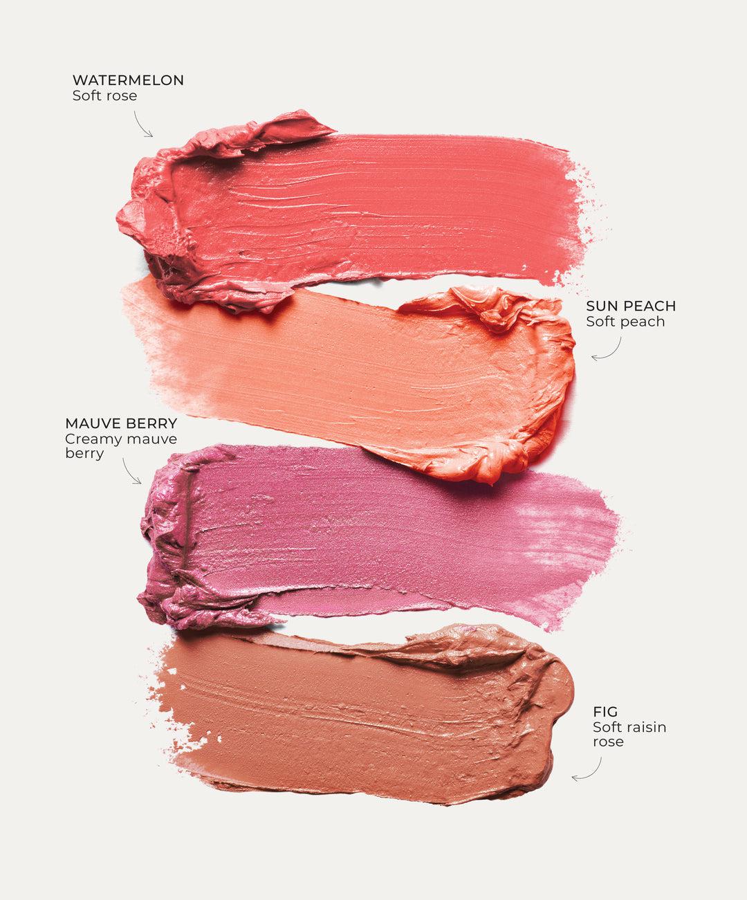 Fitglow Beauty - Multi-Use Ceramide Cream Lip + Cheek Palette - The Bare Theory