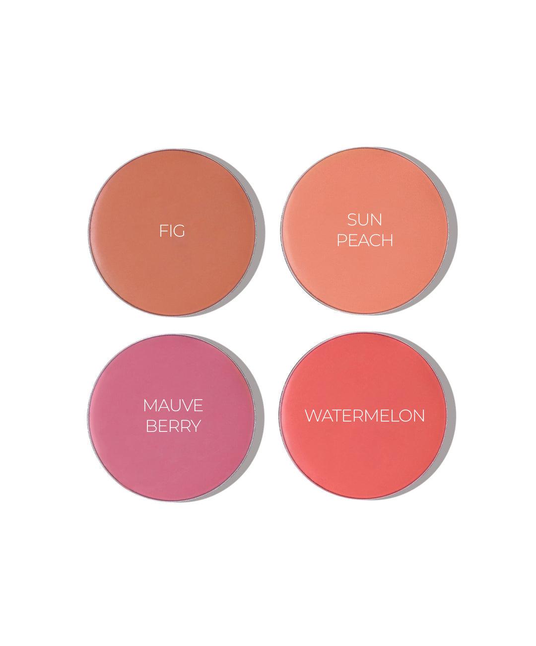 Fitglow Beauty - Multi-Use Ceramide Cream Lip + Cheek Palette - The Bare Theory