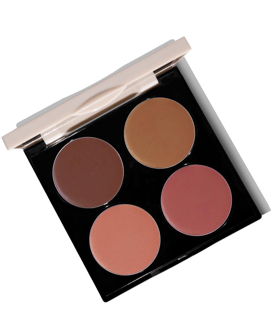 Fitglow Beauty - Multi-Use Ceramide Cream Lip + Cheek Palette - The Bare Theory