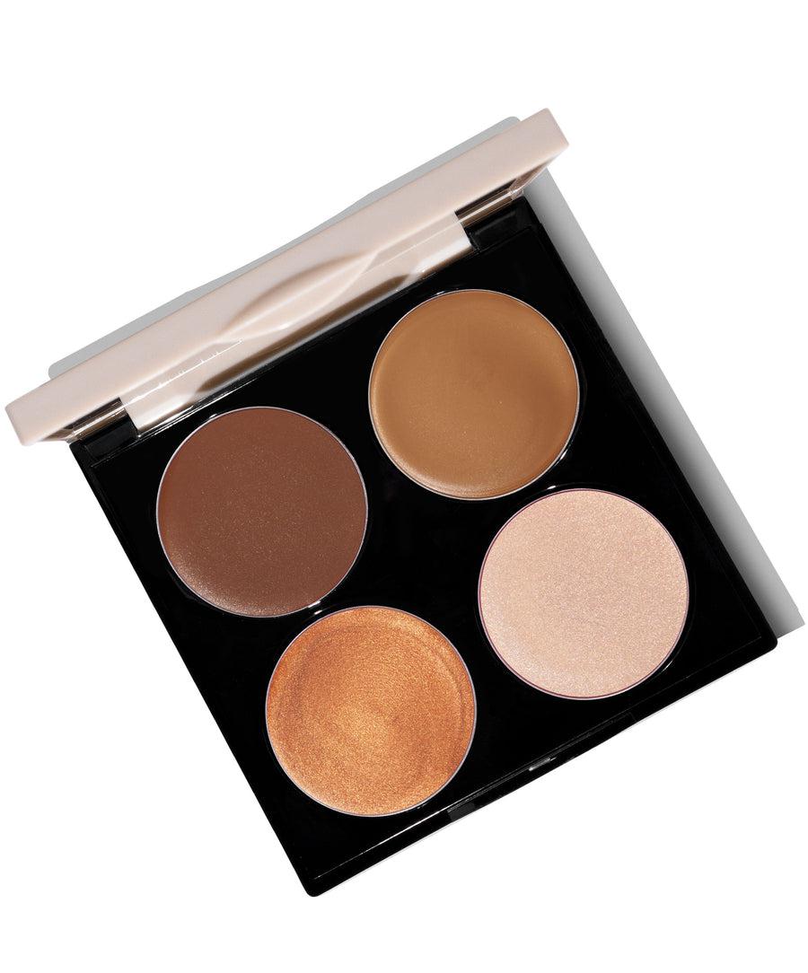 Fitglow Beauty - Multi-Use Ceramide Cream Lip + Cheek Palette - The Bare Theory