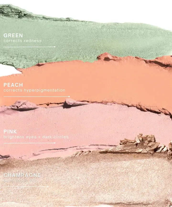 Fitglow Beauty - Redness Rescue Corrective Palette - The Bare Theory