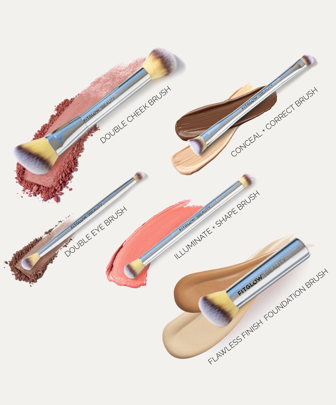Fitglow Beauty - Teddy Double Conceal + Correct Brush - The Bare Theory