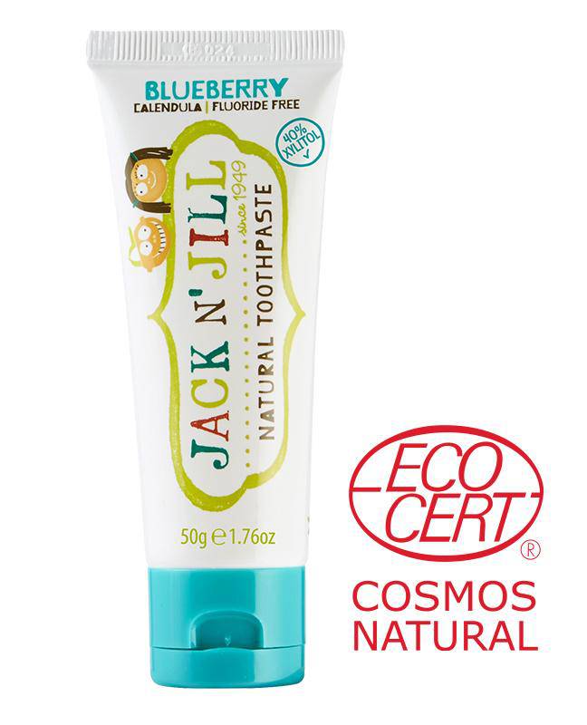 Jack n' Jill - Kids Natural Toothpaste 50g - BLUEBERRY - The Bare Theory