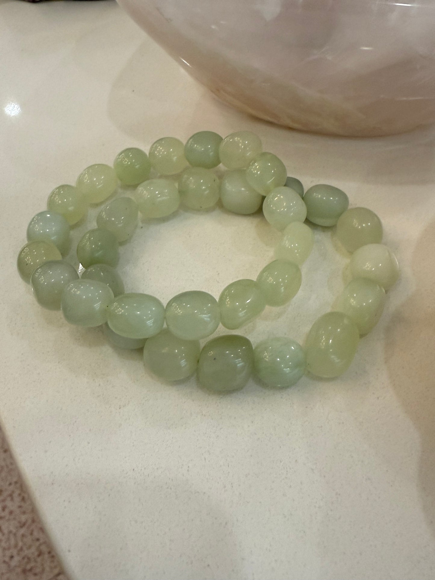 Jade Crystal Bracelet - 8-10mm - The Bare Theory