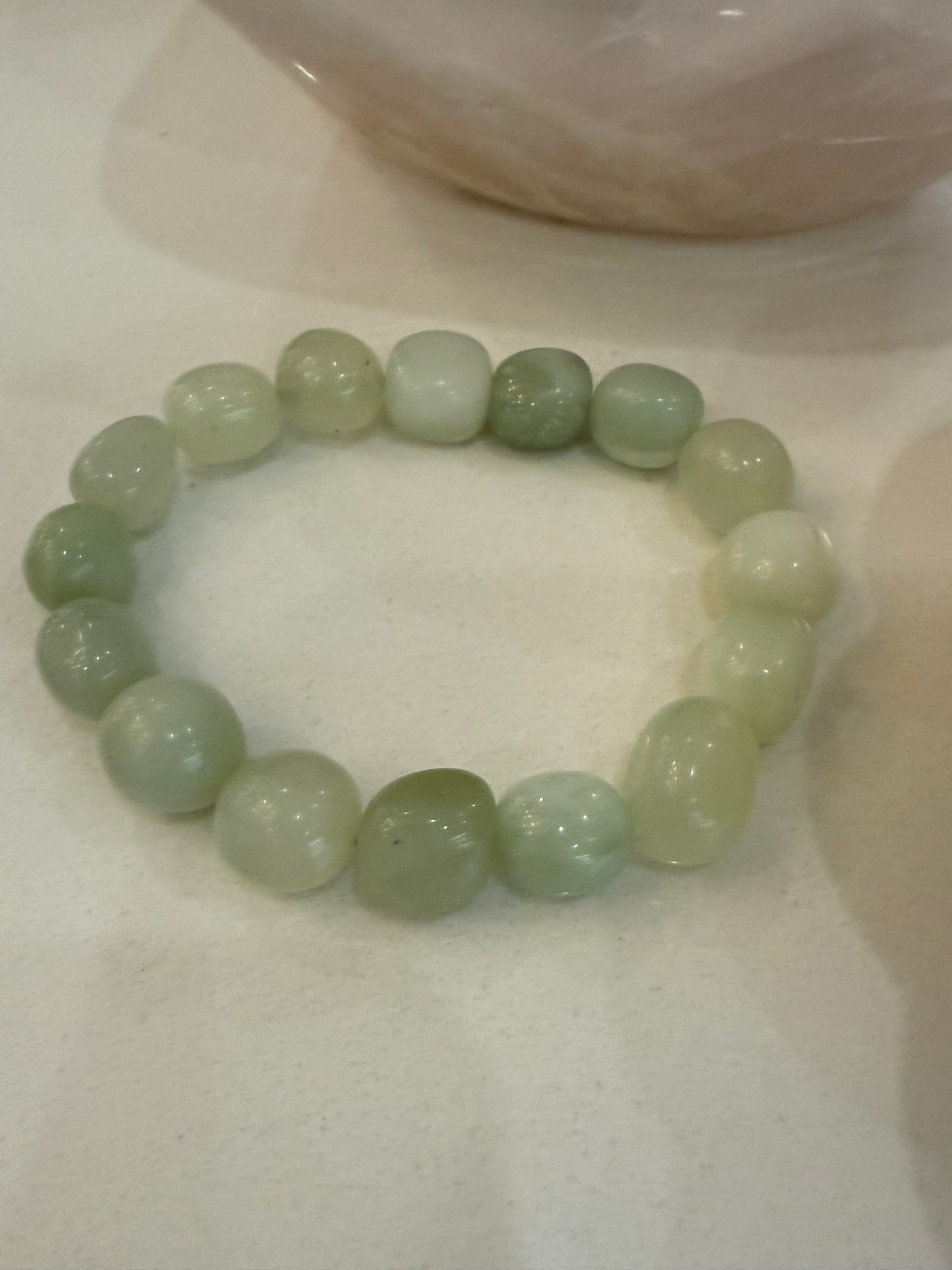 Jade Crystal Bracelet - 8-10mm - The Bare Theory