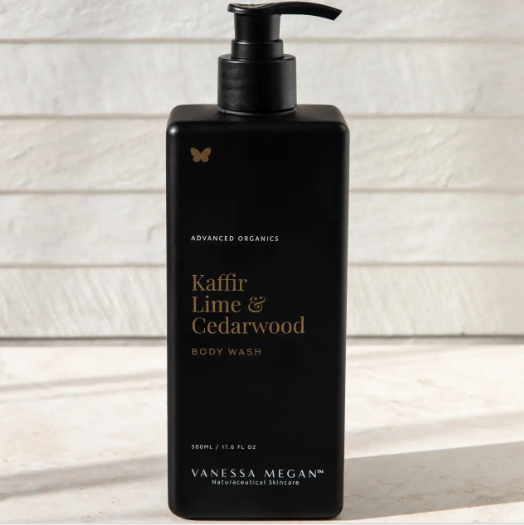 Kaffir Lime & Cedarwood Body Wash 500ml - The Bare Theory