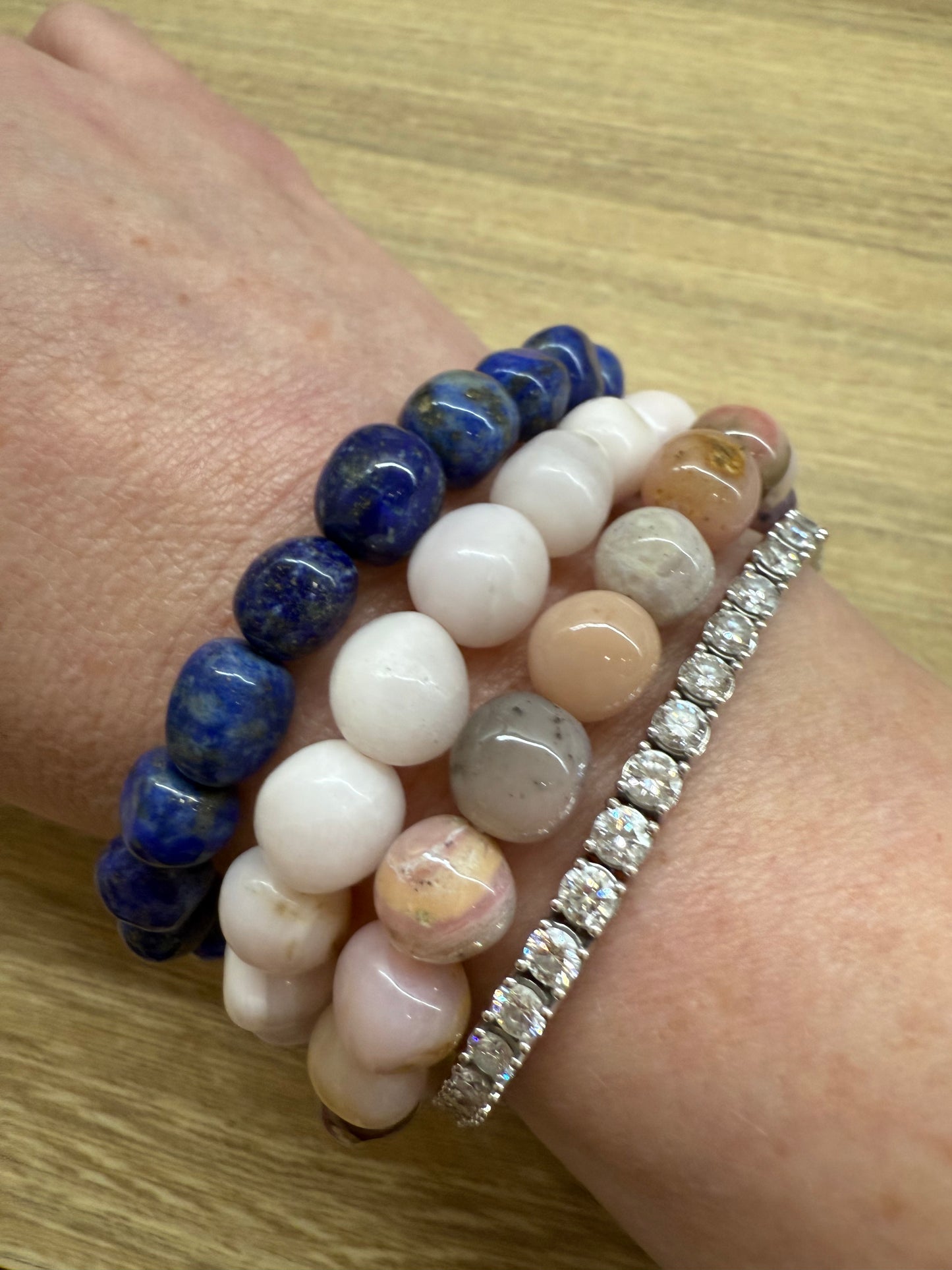 Lapis Lazuli Crystal Bracelet - 8mm Round - The Bare Theory