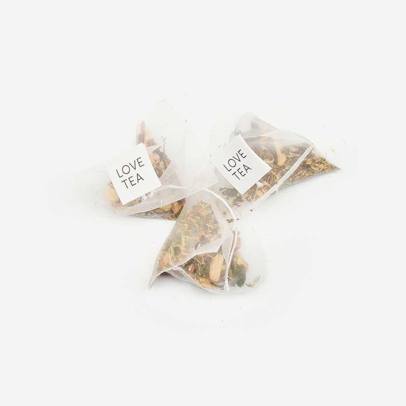 Love Tea - Detox Pyramid Tea Bags - The Bare Theory