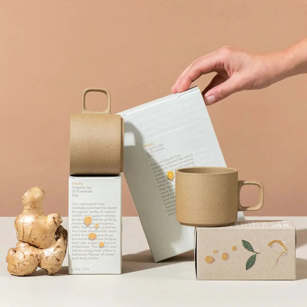 Love Tea - Vitality - Certifed Organic Pyramids - The Bare Theory
