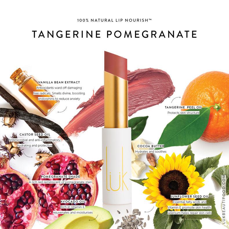 Luk Beautifood - Lip Nourish - Tangerine Pomegranate - The Bare Theory