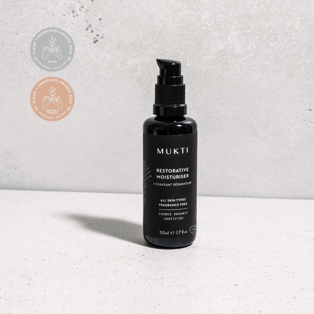 Mukti - Restorative Moisturiser 50ml - The Bare Theory