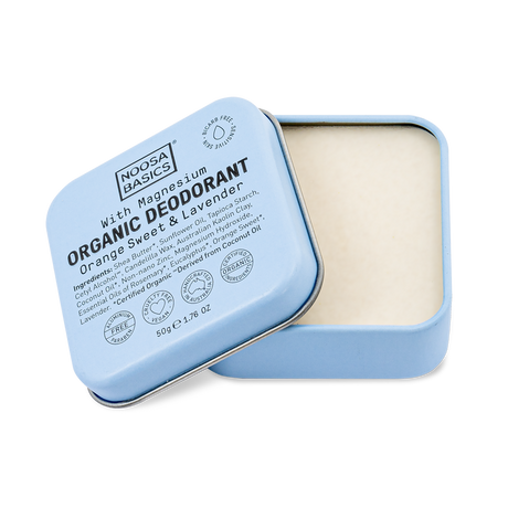 Noosa Basics - Deodorant Cream Tin - Orange Sweet + Lavender - The Bare Theory
