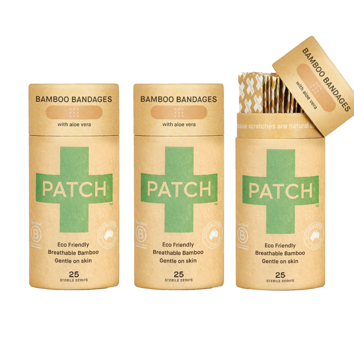 PATCH Adhesive Bandages Aloe Vera - The Bare Theory