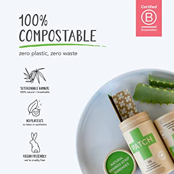 Patch Bandages - Aloe Vera (Burns + Blisters) - 25 - The Bare Theory