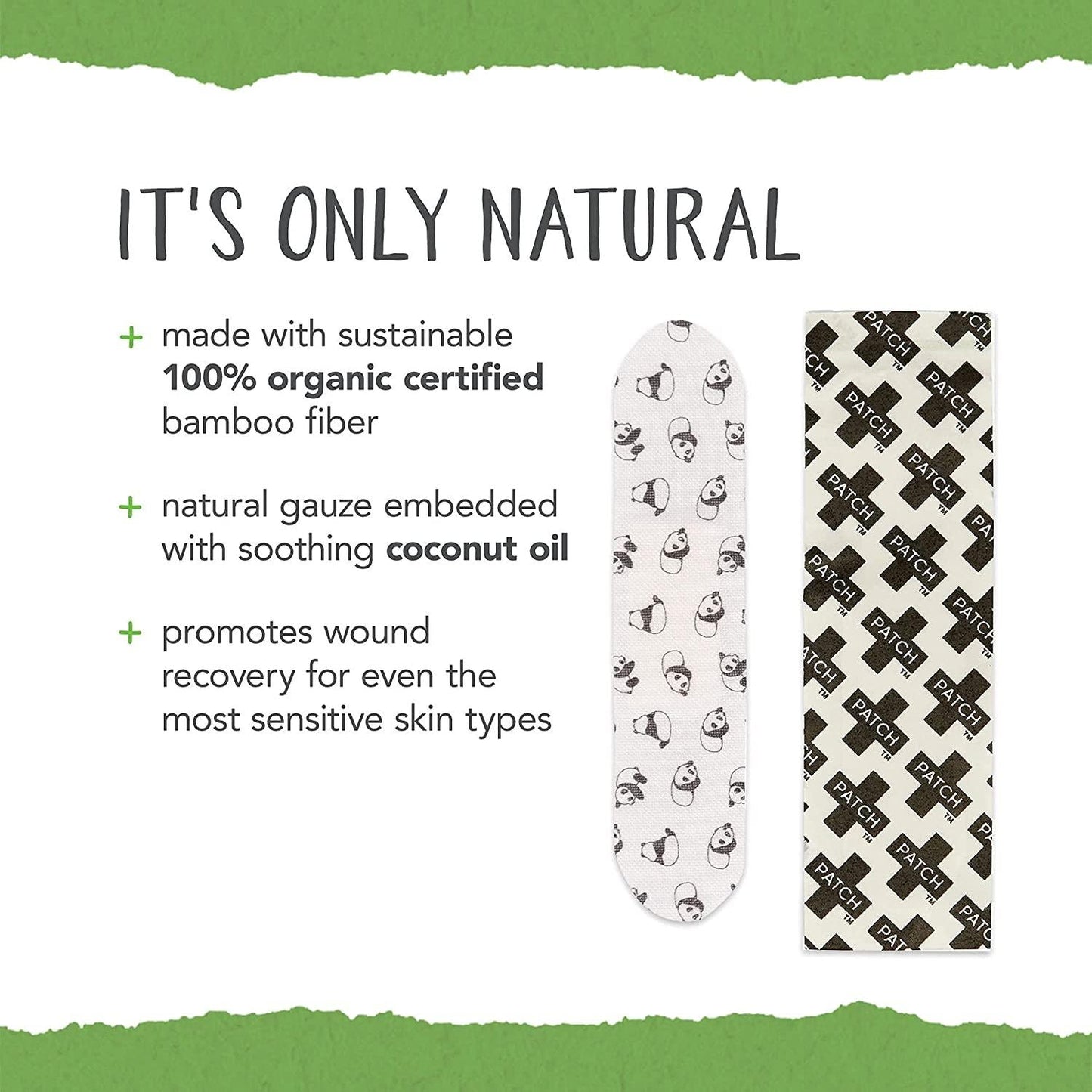 Patch Bandages - Coconut Oil (Abrasions + Grazes) - The Bare Theory