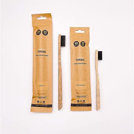 Pearlbar - Bamboo Toothbrush - Child / Medium - The Bare Theory