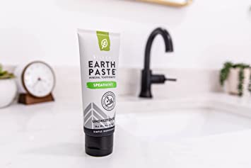 Redmond - Earthpaste Mineral Toothpaste - Spearmint / Unsweetened (New with Nano Silver) - The Bare Theory