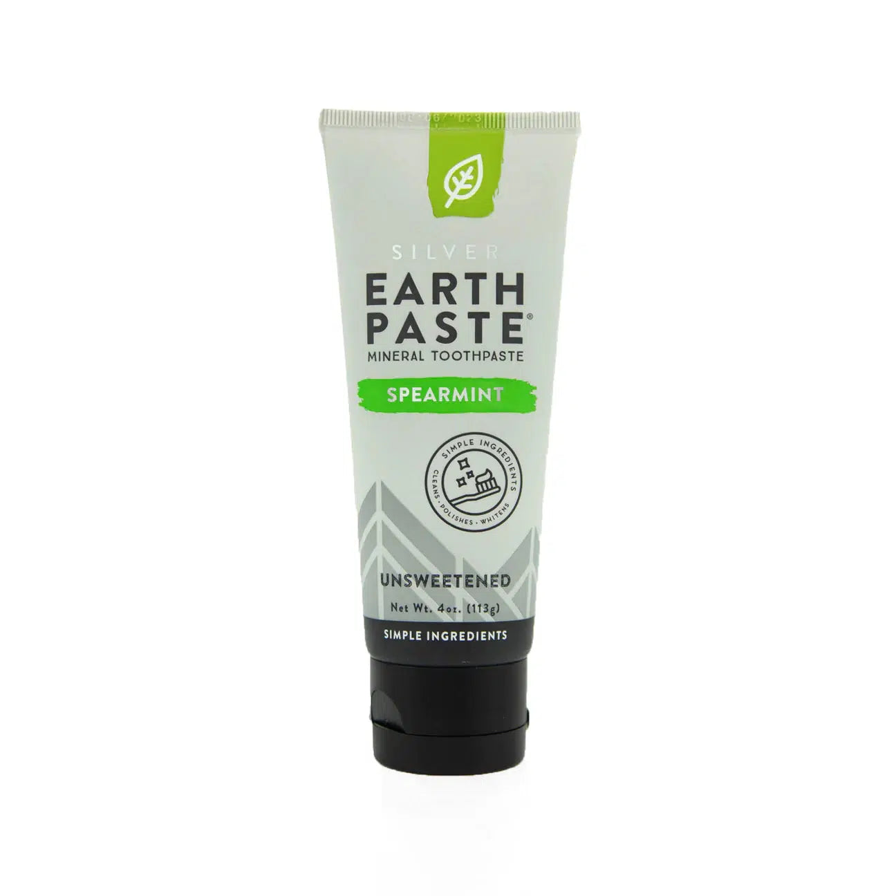 Redmond - Earthpaste Mineral Toothpaste - Spearmint / Unsweetened (New with Nano Silver) - The Bare Theory