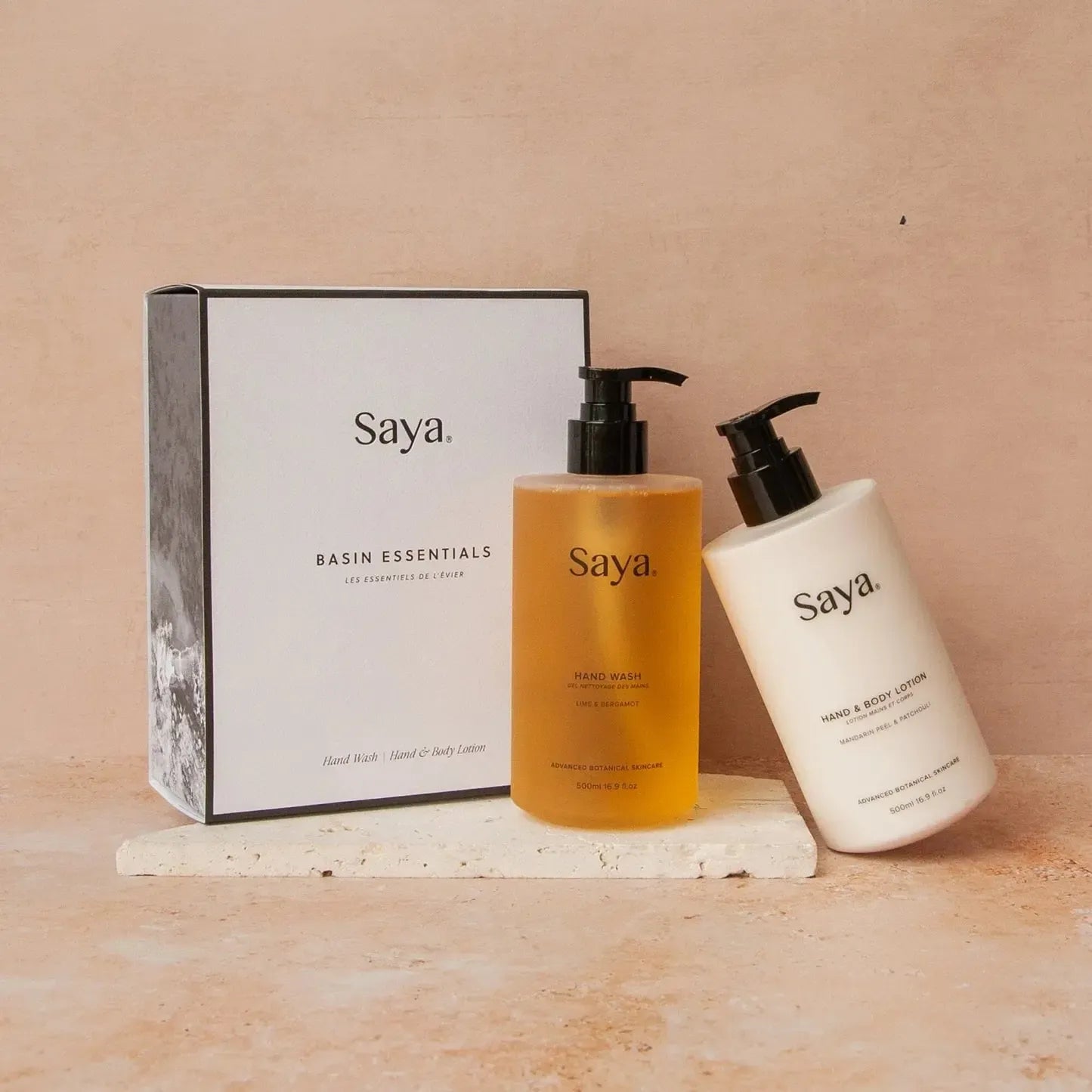 Saya - Basin Essentials - Hand Wash | Hand & Body Lotion - The Bare Theory