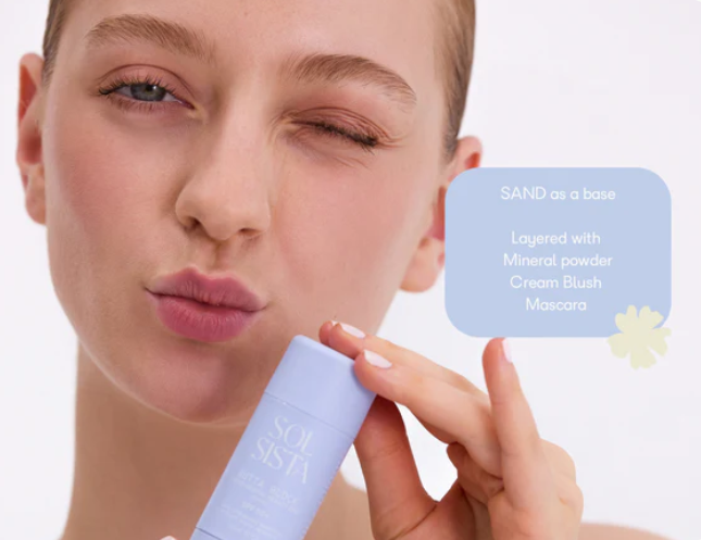 SOL SISTA - Butta Block - Mineral Tinted SPF50+ Sunscreen Balm - Tan - Medium - The Bare Theory