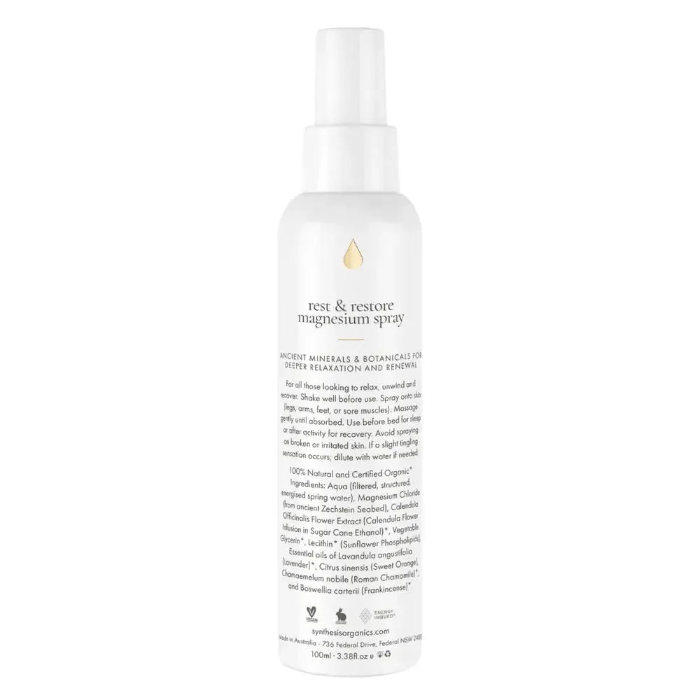 Synthesis - Rest and Restore Magnesium Spray - The Bare Theory