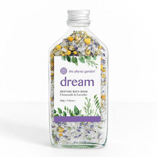 The Physic Garden - Dream Bedtime Bath Soak 220g - The Bare Theory