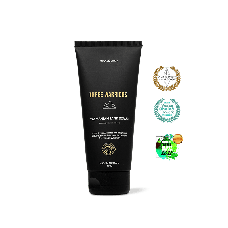 Three Warriors - Tasmanian Sand Scrub - 150g - The Bare Theory