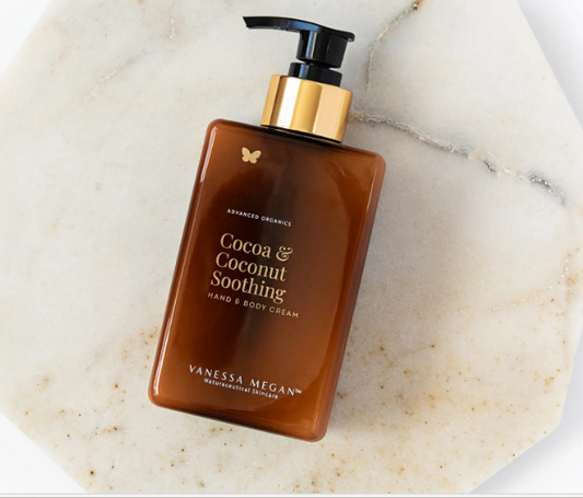 Vanessa Megan - Cocoa & Coconut Soothing Hand & Body Cream - 280ml - The Bare Theory