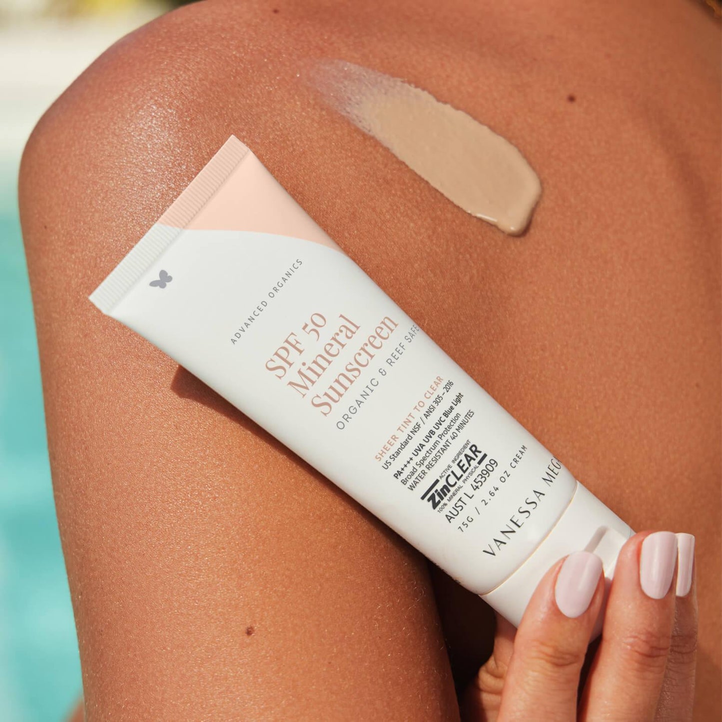 Vanessa Megan - SPF 50 Mineral Sunscreen - Organic & Reef Safe - 75g - The Bare Theory