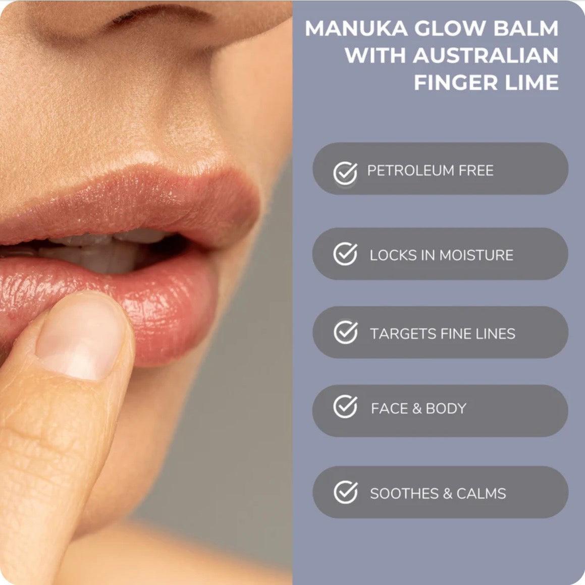 Allay Organics - Manuka Glow Balm With Australian Finger Lime Caviar - Super Hydrating Skin Recovery Balm - The Bare Theory