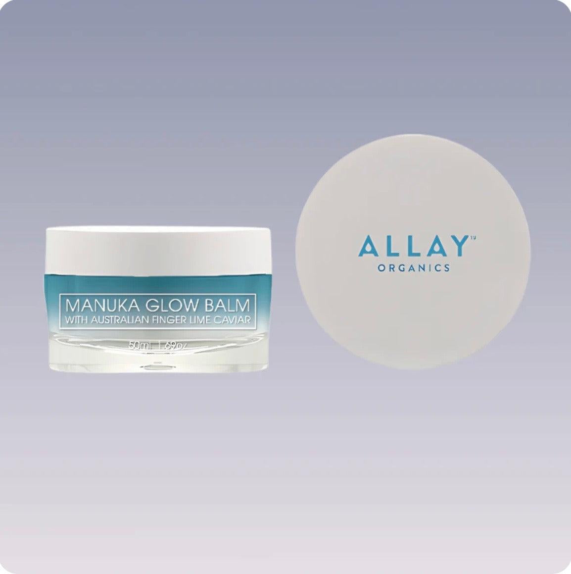 Allay Organics - Manuka Glow Balm With Australian Finger Lime Caviar - Super Hydrating Skin Recovery Balm - The Bare Theory