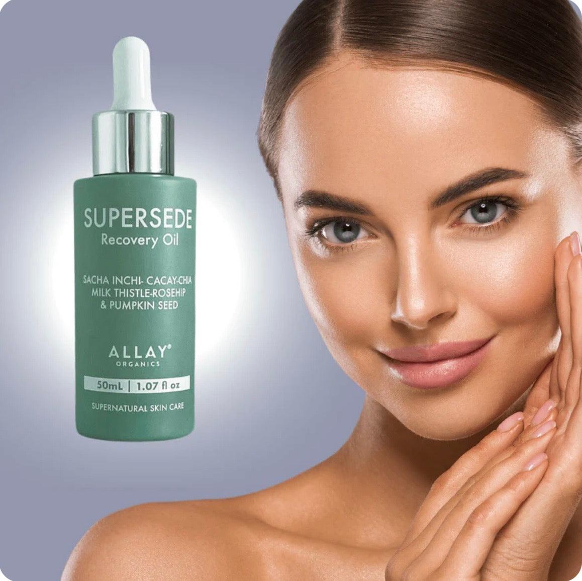 Allay Organics - Supersede™ Recovery Oil- Perfecting Elixir For Dry, Traumatised Skin - The Bare Theory