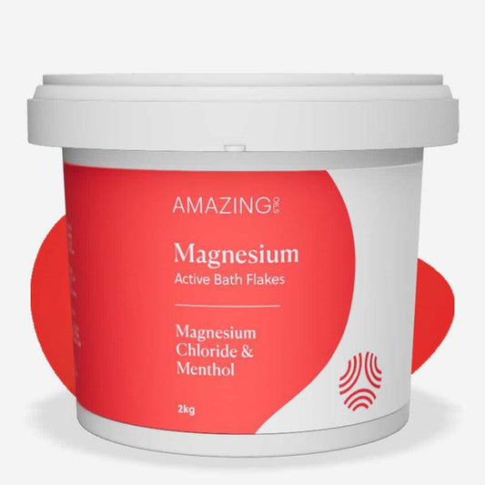 Amazing Oils - Magnesium Active Bath Flakes 2kg - The Bare Theory