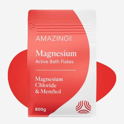 Amazing Oils - Magnesium Active Bath Flakes - 800g - The Bare Theory