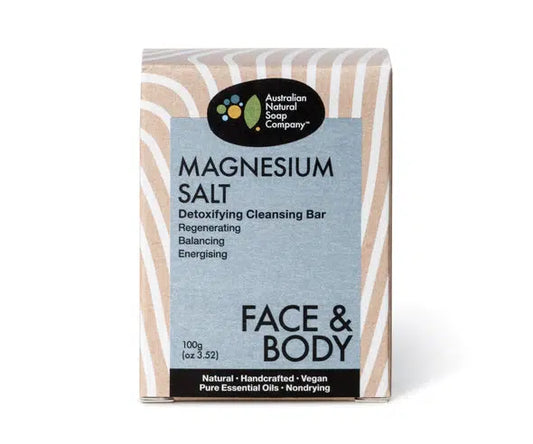 Australian Natural Soap Company - Face & Body Bar - Magnesium Salt - The Bare Theory
