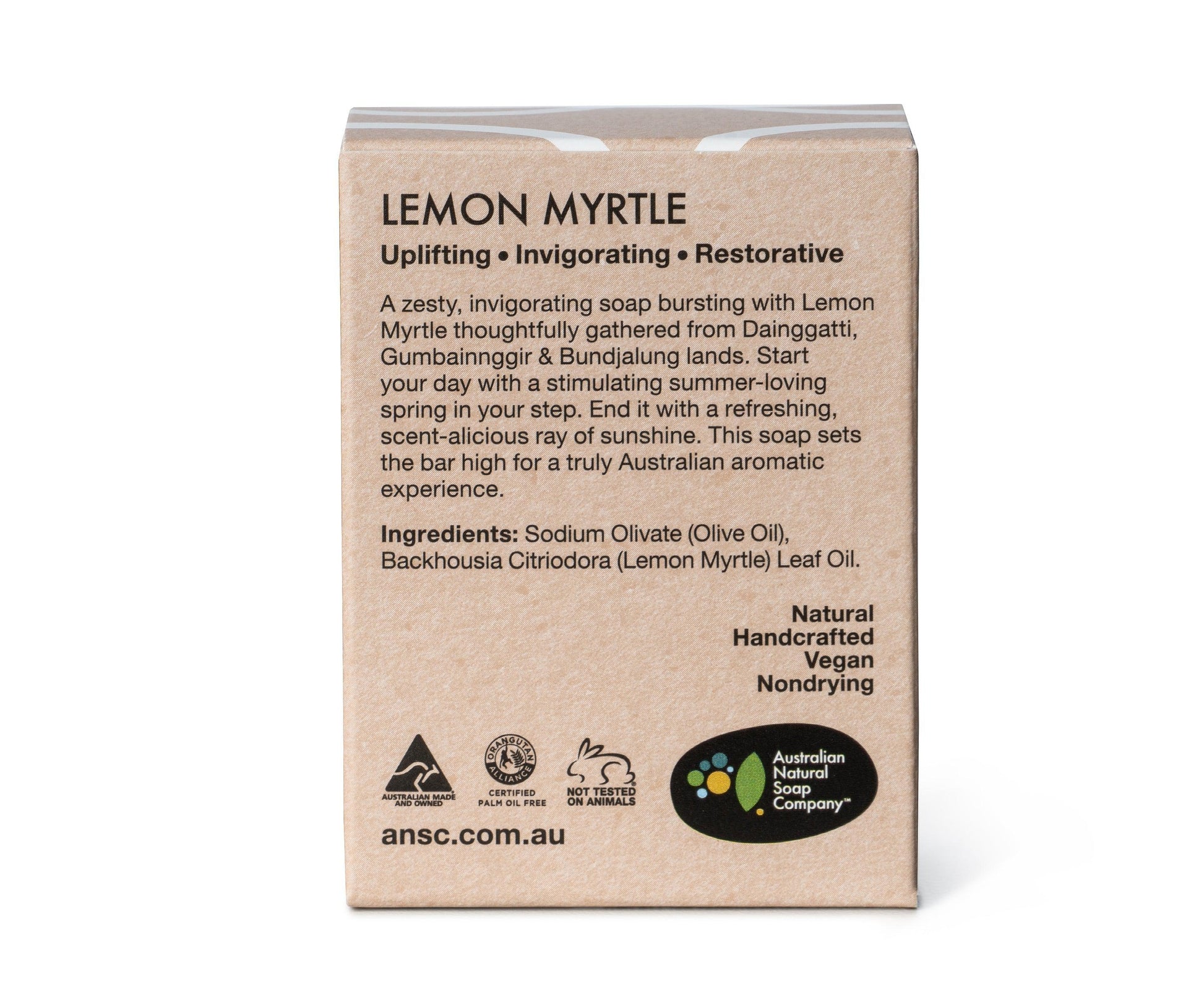 Australian Natural Soap Company - Hand & Body Soap - Lemon Myrtle - The Bare Theory