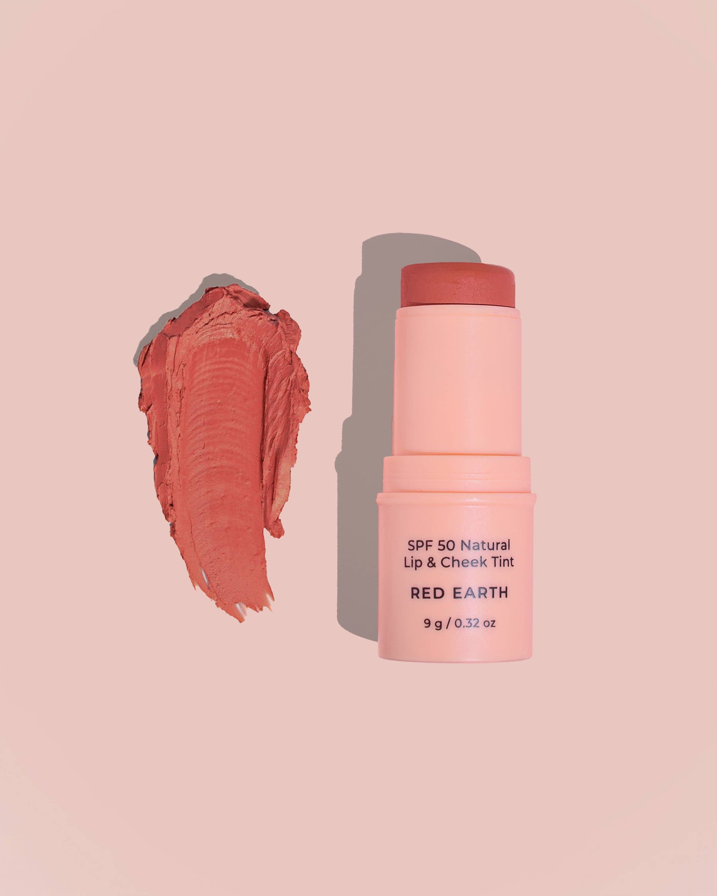 Avocado Zinc - SPF 50 Natural Lip & Cheek Tint - Red Earth - The Bare Theory